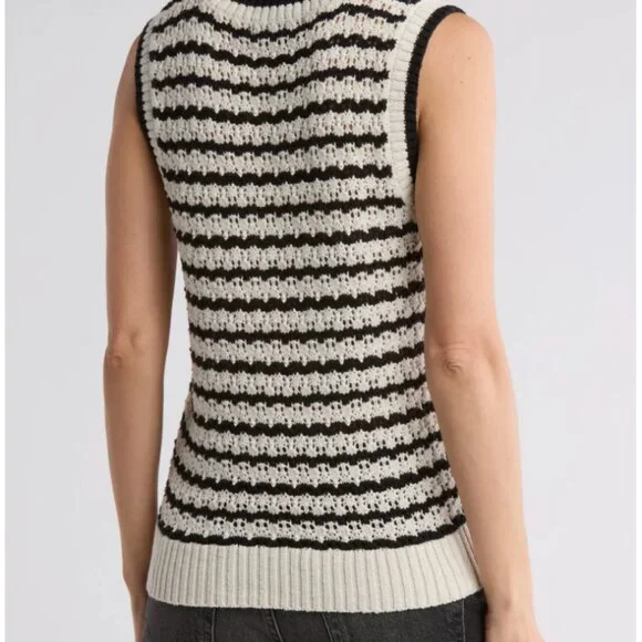 Sanctuary Stripe Cotton Sweater Tank * NWOT - Picture 2 of 6